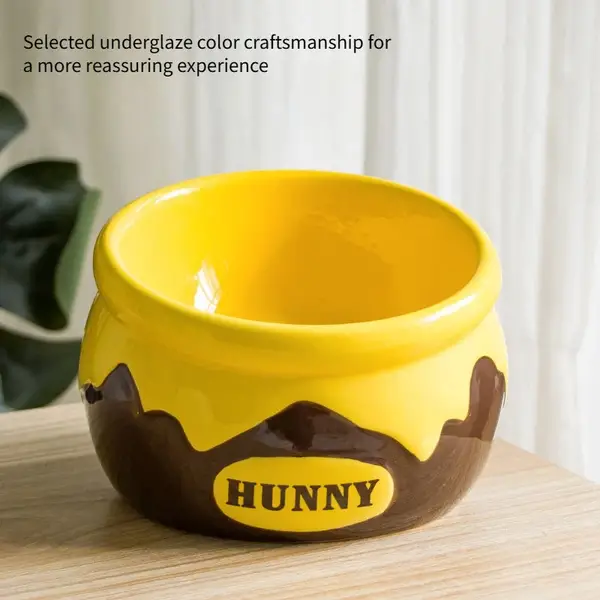 Elevated Ceramic Cat Bowl with Slanted Rim for Neck Protection - Diatomaceous Earth, Battery-Free